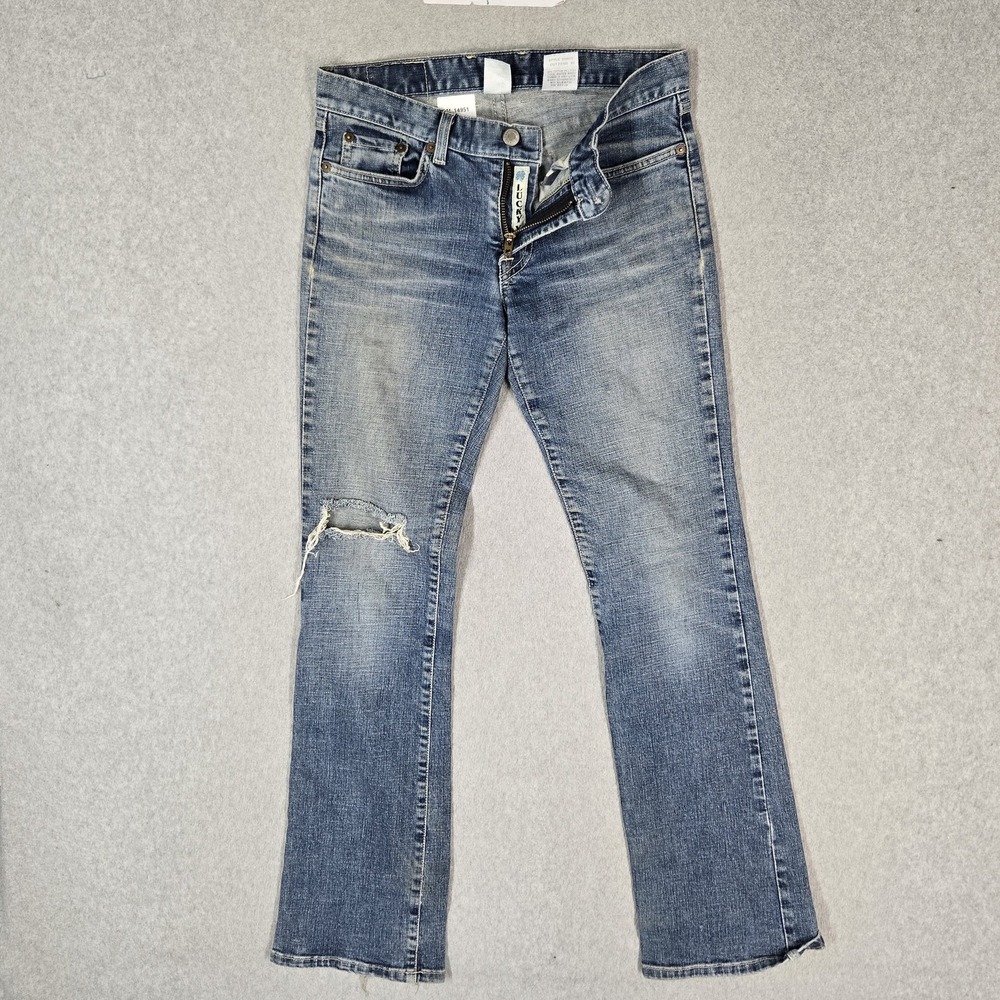 VINTAGE Lucky Brand Women Jeans 4 27 Blue Denim Bootcut Made in USA 30" Inseam